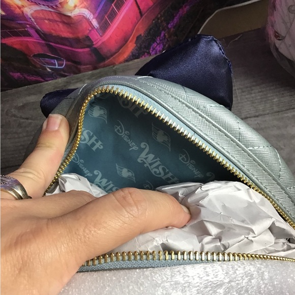 Disney cruise line Loungefly wish inaugural mini backpack & ears headband -new - Picture 11 of 11